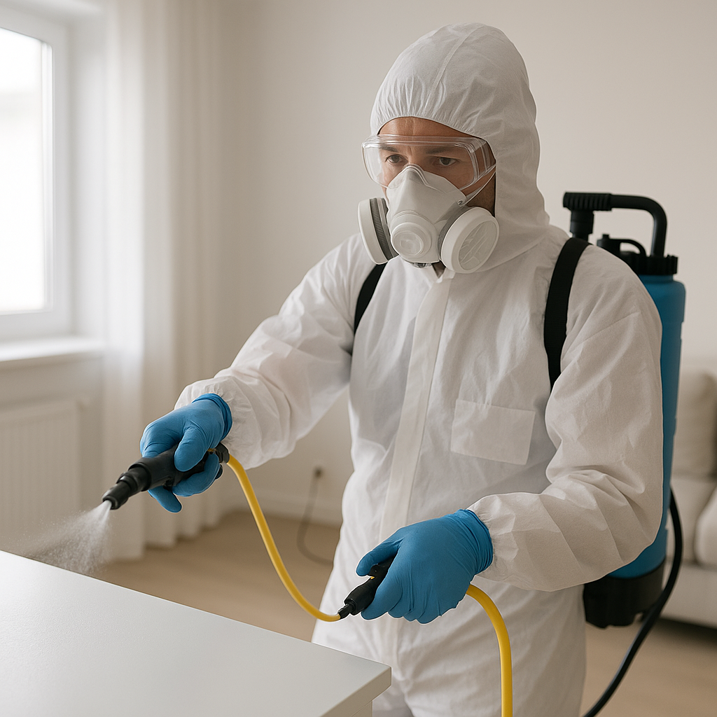 Désinfection de surfaces contaminées